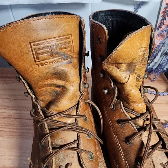 Ariat Brown Leather Boots Size 8 - Picture 8 of 14